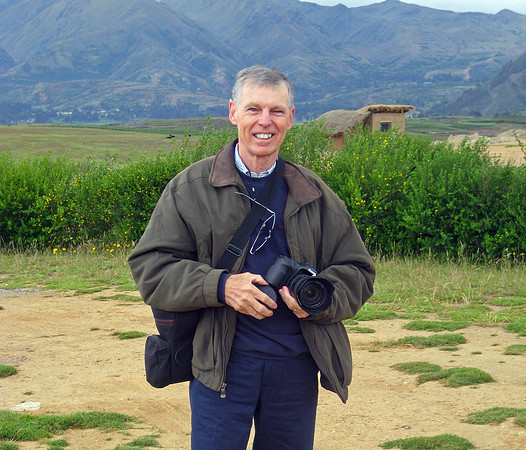 Tom with his Canon 40D in Peru