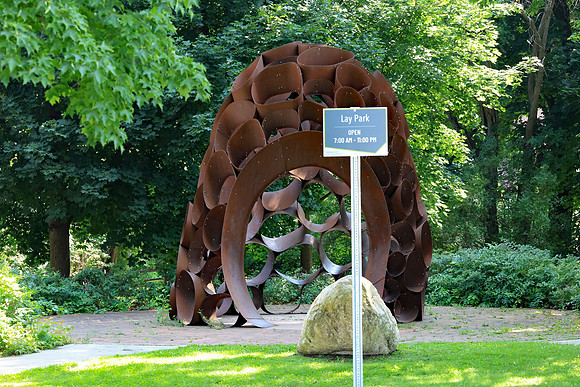 Lay Park with Sculpture in Downtown Traverse City